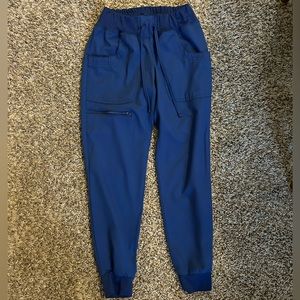 HeartSoul Break On Through Women Scrubs Pant Low Rise Jogger XXSP Navy Blue